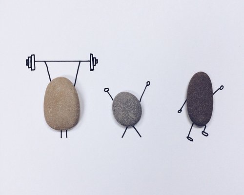 Minimalist wellness illustration